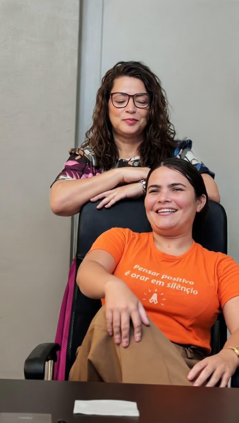 Momento de troca entre participantes de um encontro anterior
